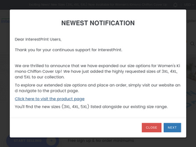 'interestprint.com' screenshot