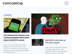 'coincodecap.com' screenshot