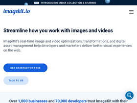 'imagekit.io' screenshot