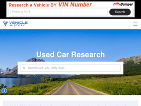 'vehiclehistory.com' screenshot
