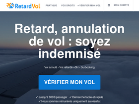 'retardvol.fr' screenshot