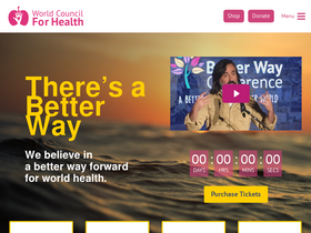 'worldcouncilforhealth.org' screenshot