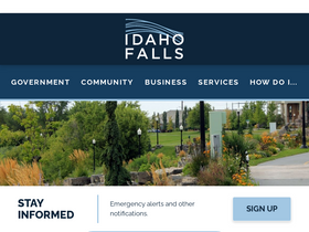'idahofallsidaho.gov' screenshot