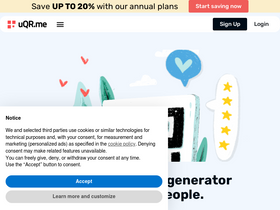 'uqr.me' screenshot