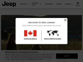 'jeep.ca' screenshot