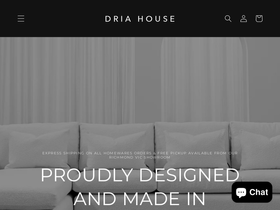 driahouse.com.au homepage screenshot