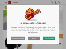 'kytary.fr' screenshot