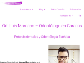 'odluismarcano.com' screenshot