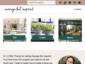 'averageinspired.com' screenshot