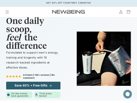 newbeing.com homepage screenshot