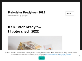 'kalkulatorkredyty.pl' screenshot