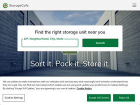 'storagecafe.com' screenshot