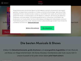 'stage-entertainment.de' screenshot