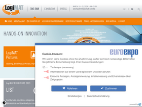 'logimat-messe.de' screenshot