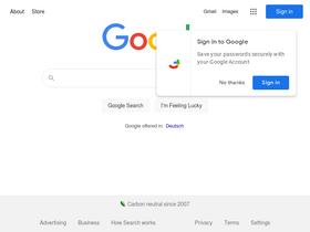 'google.at' screenshot