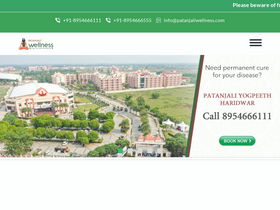 'patanjaliwellness.com' screenshot