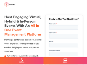 'vfairs.com' screenshot