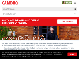 'cambro.com' screenshot