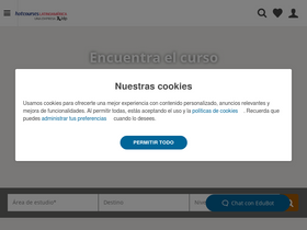 'hotcourseslatinoamerica.com' screenshot