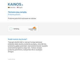 'kainos.lt' screenshot