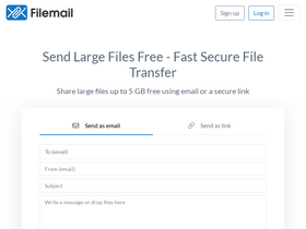 'filemail.com' screenshot