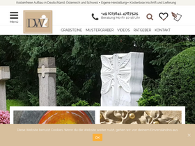 'stilvolle-grabsteine.de' screenshot