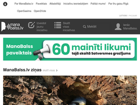 'manabalss.lv' screenshot