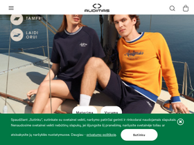 'audimas.lt' screenshot