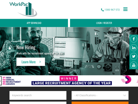 'workpac.com' screenshot