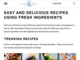 'theseasidebaker.com' screenshot