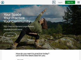 'doyogawithme.com' screenshot