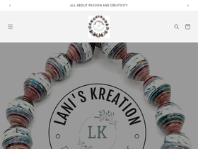 laniskreation.com homepage screenshot