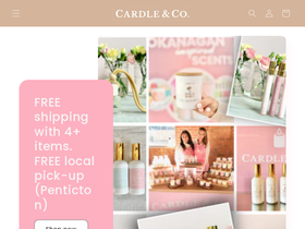 cardlecandles.com homepage screenshot