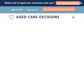 'agedcaredecisions.com.au' screenshot