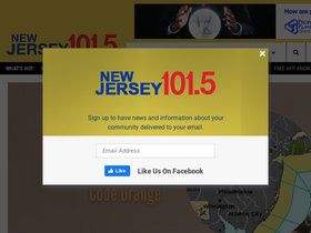 'nj1015.com' screenshot