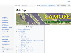 'camopedia.org' screenshot