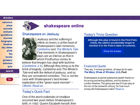 'shakespeare-online.com' screenshot