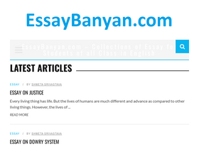 'essaybanyan.com' screenshot