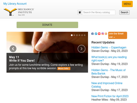 'milibrary.org' screenshot