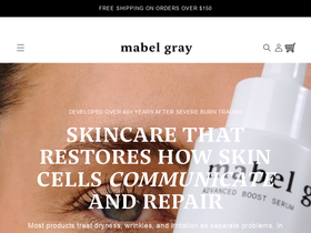 mabelgrayskincare.com homepage screenshot