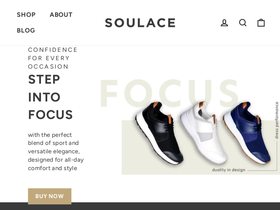 soulacefootwear.com homepage screenshot