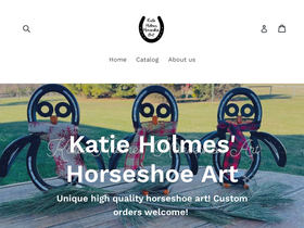 khhorseshoeart.com homepage screenshot