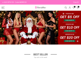 Floralshe website screenshot