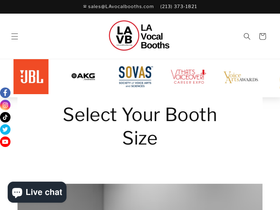 lavocalbooths.com homepage screenshot