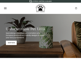 unforgettablepeturns.com homepage screenshot