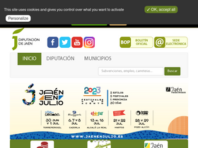 'dipujaen.es' screenshot