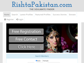 'rishtapakistan.com' screenshot