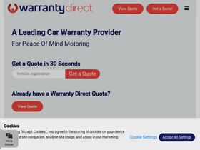 'warrantydirect.co.uk' screenshot