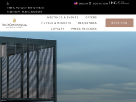 'intercontinental.com' screenshot