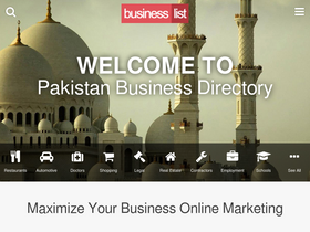 'businesslist.pk' screenshot